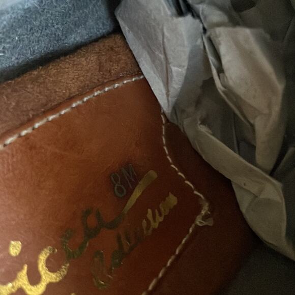 Sbicca Vintage Collection Wedge Platform Peep toe Suede Fringe Women’s size 8 M - Picture 12 of 15